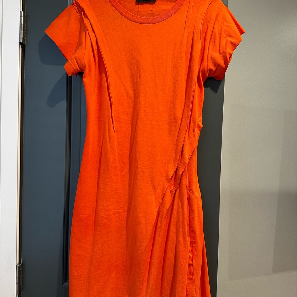 Diesel orange tshirt dress